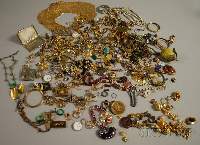 Appraisal: Lot of Costume Jewelry and Accessories including Trifari Hattie Carnegie