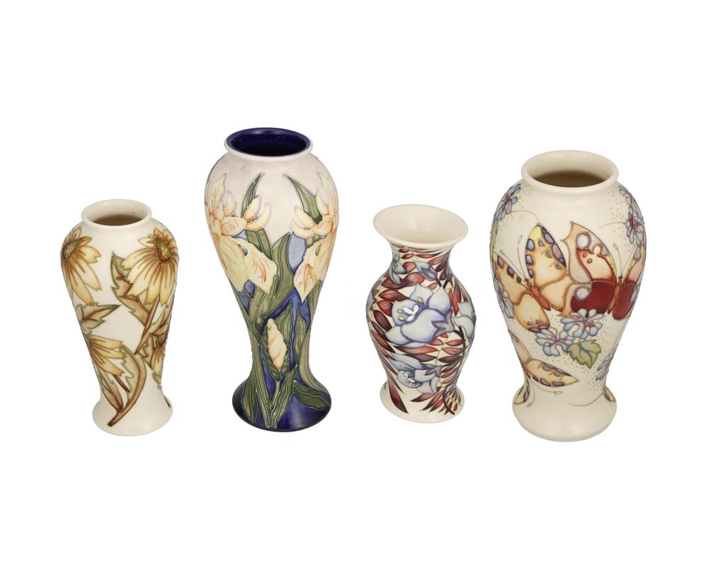 Appraisal: A group of Moorcroft pottery vases Late th early st