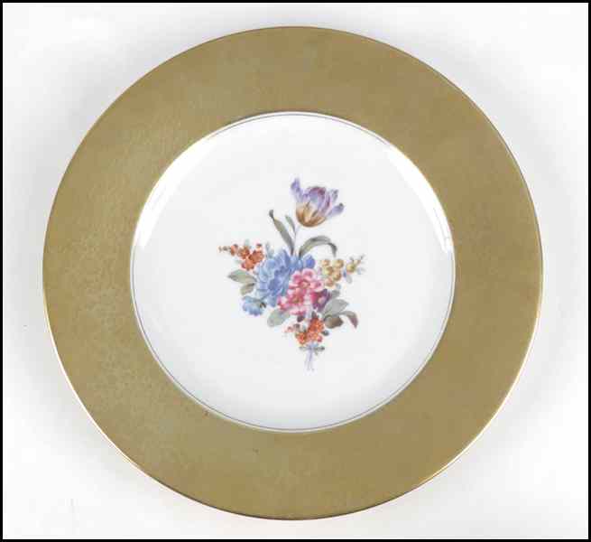 Appraisal: SET OF TWELVE KRAUTHEIM GILT PORCELAIN PLATES Bearing a transfer