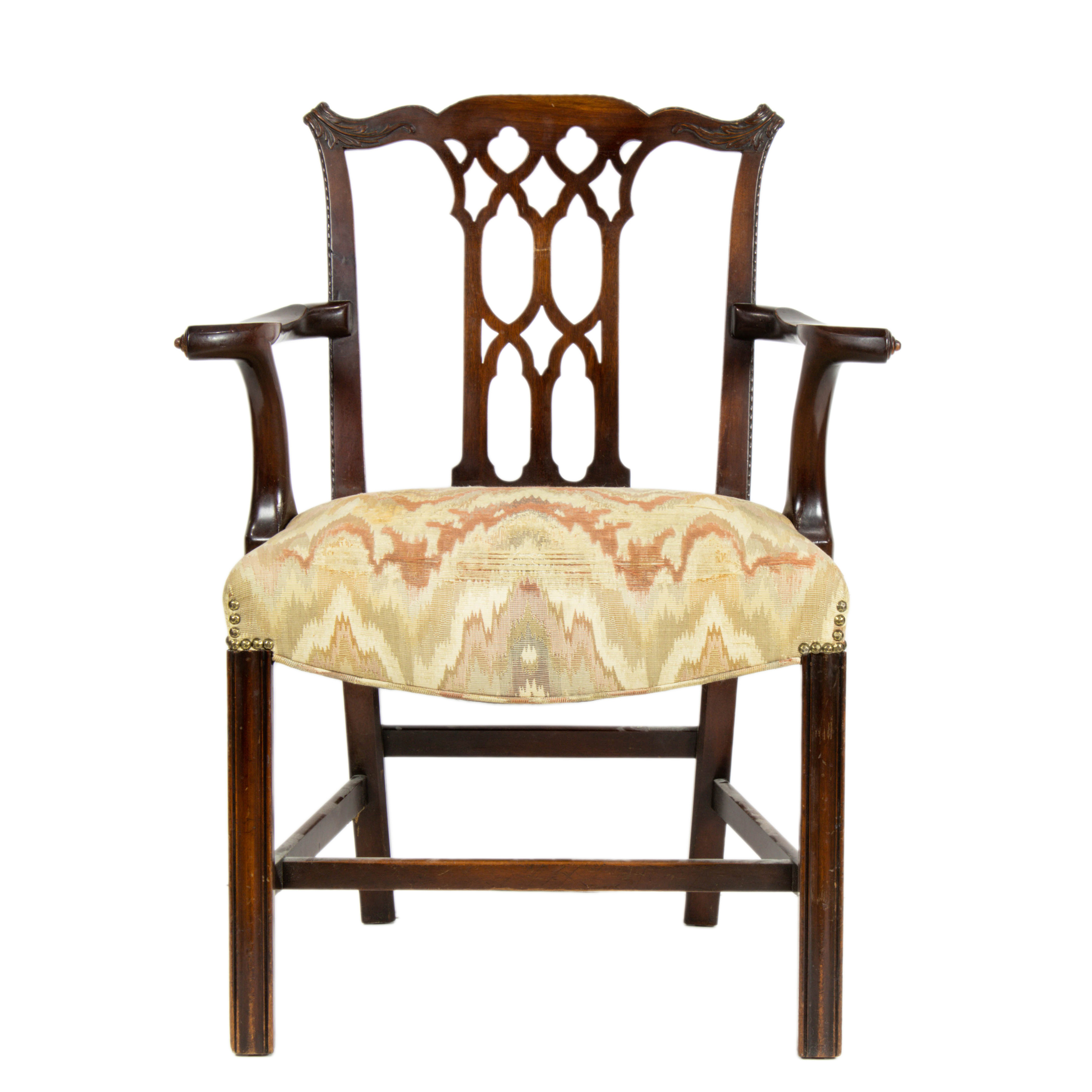 Appraisal: A CHIPPENDALE STYLE ARMCHAIR TH CENTURY A Chippendale style armchair