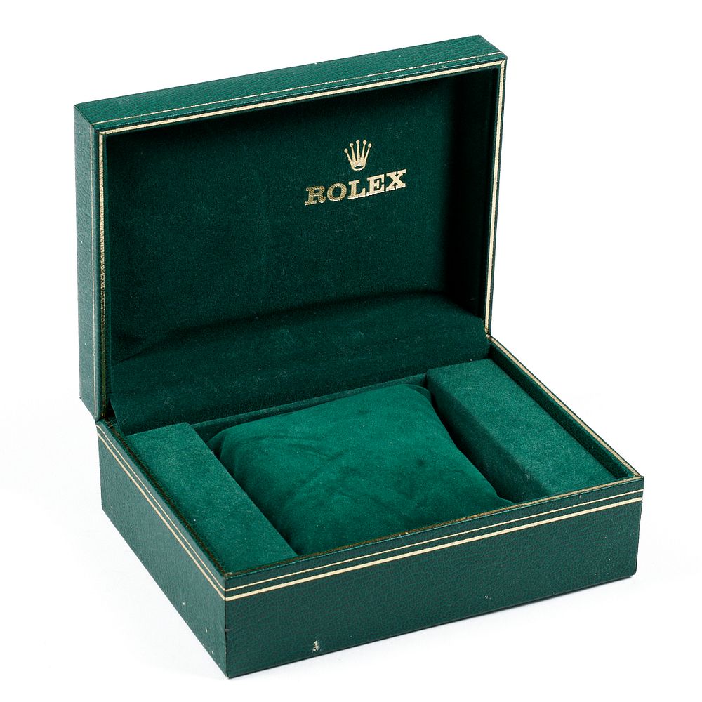 Appraisal: Vintage Rolex Watch Box Vintage Rolex watch display box Green