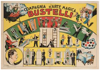 Appraisal: Bustelli Ranieri Three Magic Posters Italy s Including a color