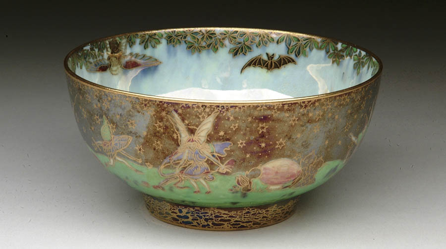 Appraisal: WEDGWOOD FAIRYLAND LUSTRE BOSTON CUP Magnificent Wedgwood Fairyland Lustre Boston