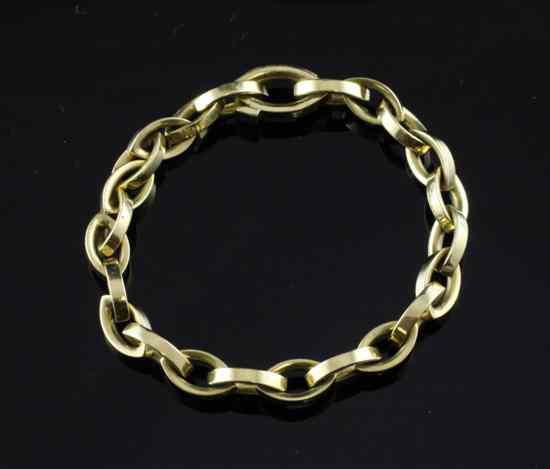 Appraisal: A Tiffany Co ct gold oval link bracelet in g