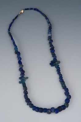 Appraisal: A Roman Glass Bead Necklace st- th B C Blue