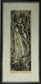 Appraisal: Sr Mary Gucee Truth's Freed Woodblock Print UNITED STATES TH