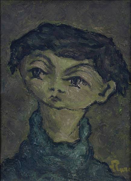 Appraisal: Artist Unknown Untitled Portrait of a Boy signed indistinctly lower