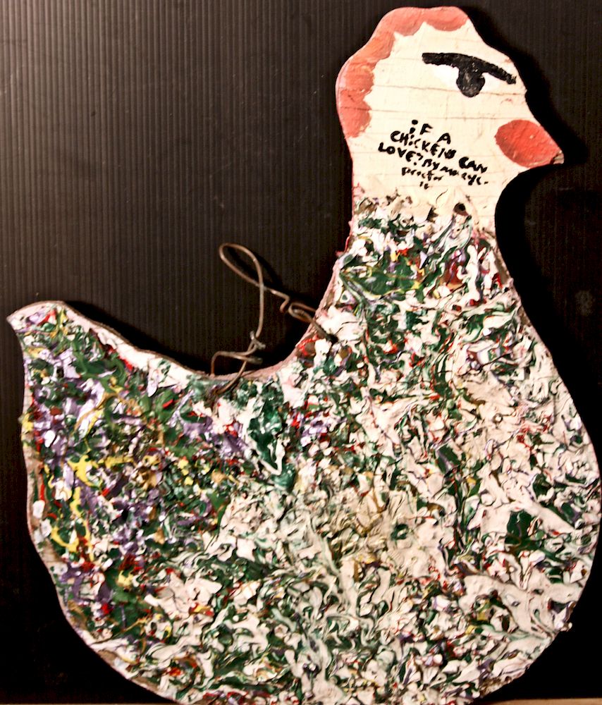 Appraisal: Outsider Art Missionary Mary Proctor If A Chicken Can Love