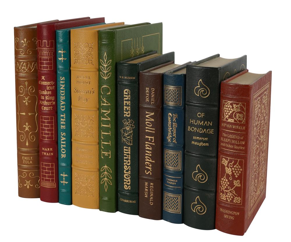 Appraisal: LIBRARY OF EASTON PRESS LEATHER-BOUND BOOKSapproximately volumes approximately linear inches