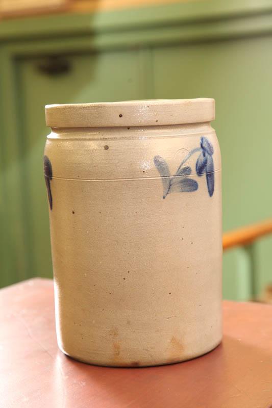 Appraisal: STONEWARE CROCK One gallon incised crock with collared rim and