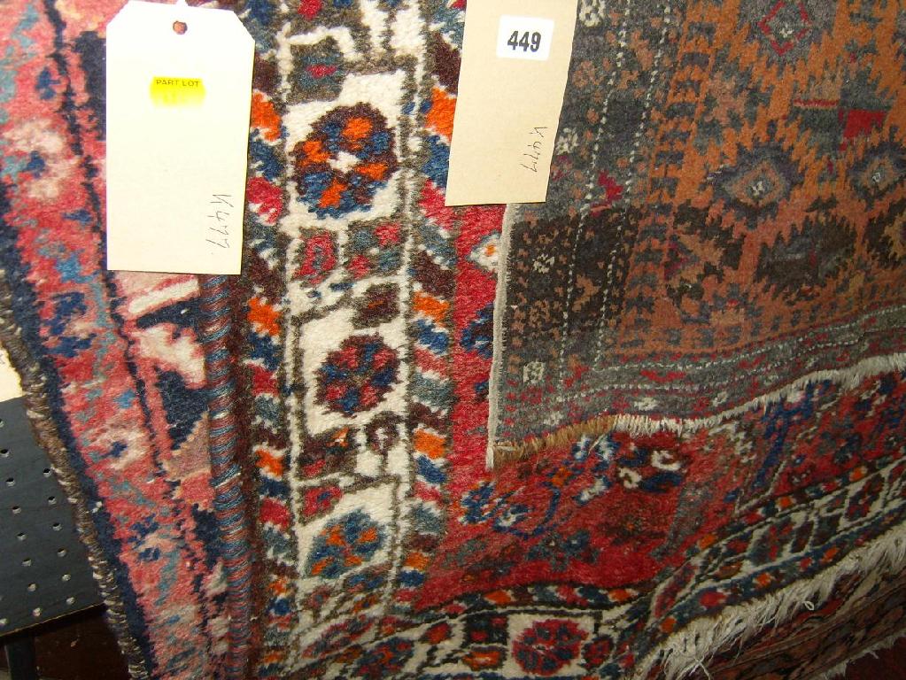 Appraisal: A collection of three eastern wool rugs of varying size