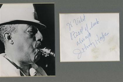 Appraisal: piece Jazz Musicians Signed Autograph Album Leaf Gillespie Dizzy on