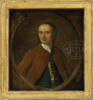 Appraisal: UNSIGNED American th Century PORTRAIT OF ROBERT TREAT UNSIGNED American