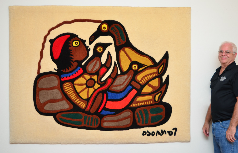 Appraisal: MORRISSEAU Norval Copper Thunderbird Ojibway Canadian - After ''Peter and