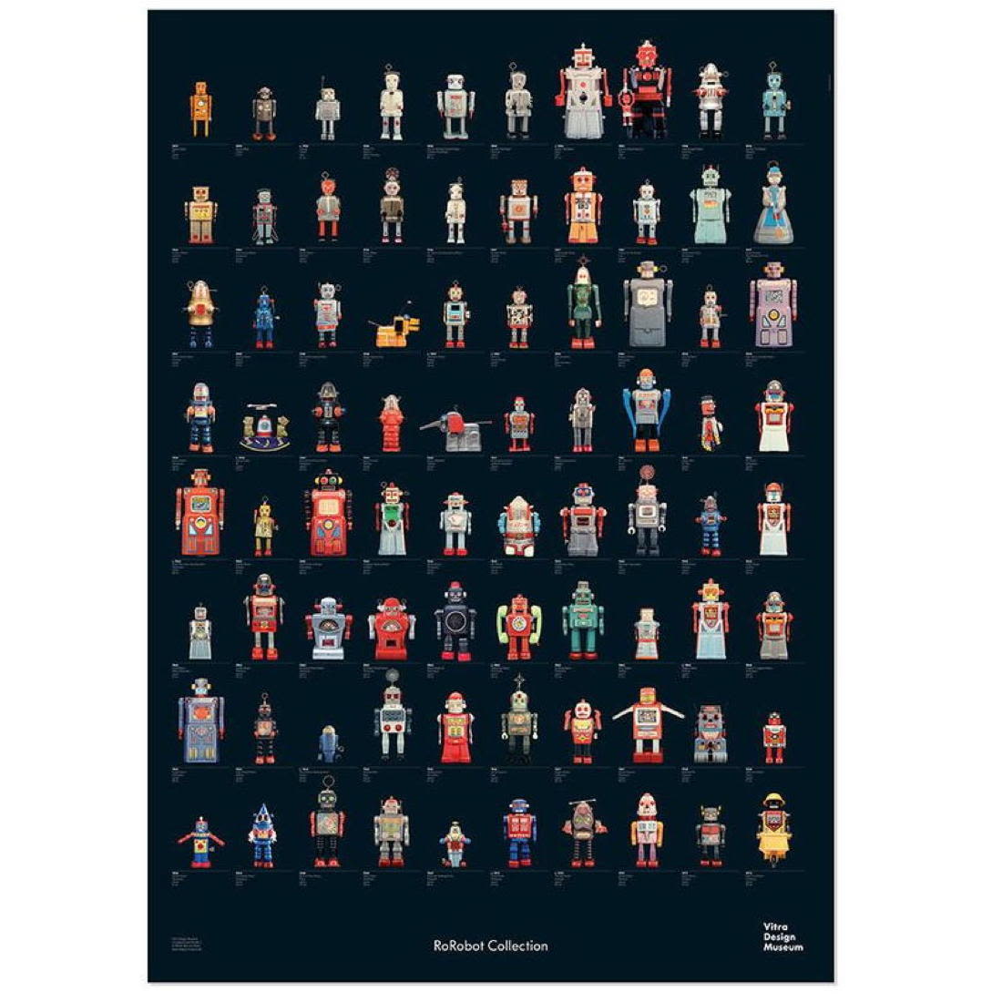 Appraisal: Vitra - R F Robot Collection Poster - shows Robots