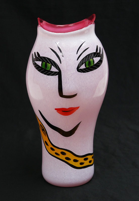 Appraisal: ULRICA HYDMAN-VALLIEN FOR KOSTA BODA VASE From her sucessful ''Open