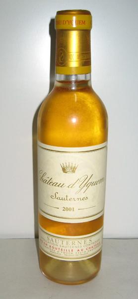 Appraisal: A BOTTLE OF CHATEAU D'YQUEM SAUTERNES ML A BOTTLE OF