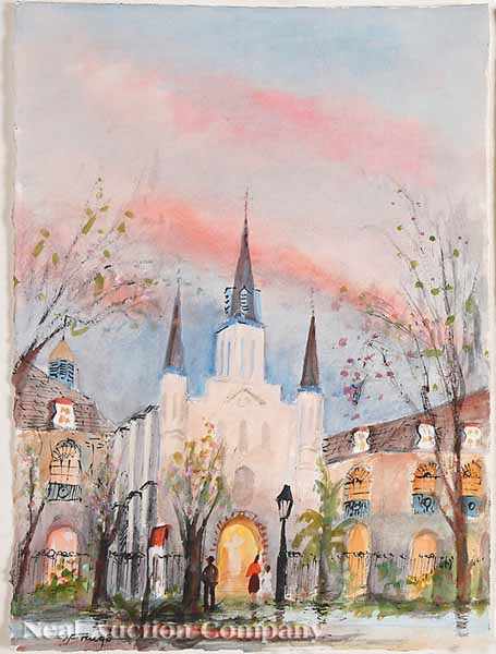 Appraisal: Nestor Hippolyte Frug American New Orleans b St Louis Cathedral