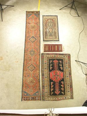 Appraisal: An Heriz runner north west Persia x cm x in