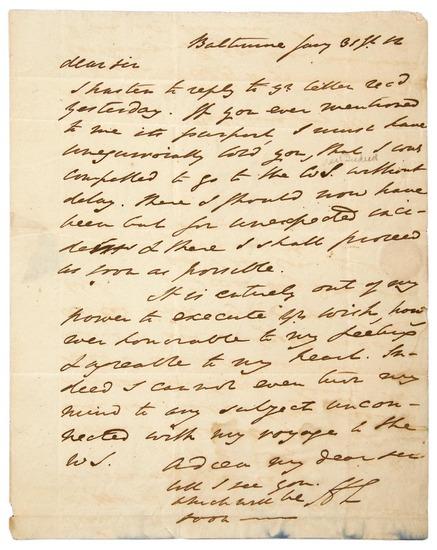 Appraisal: AMERICAN REVOLUTION - LEE Henry Lighthorse Harry Autograph letter signed