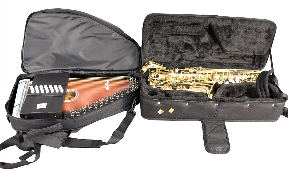 Appraisal: Three Musical Instruments to include a Kohlert brass saxophone an