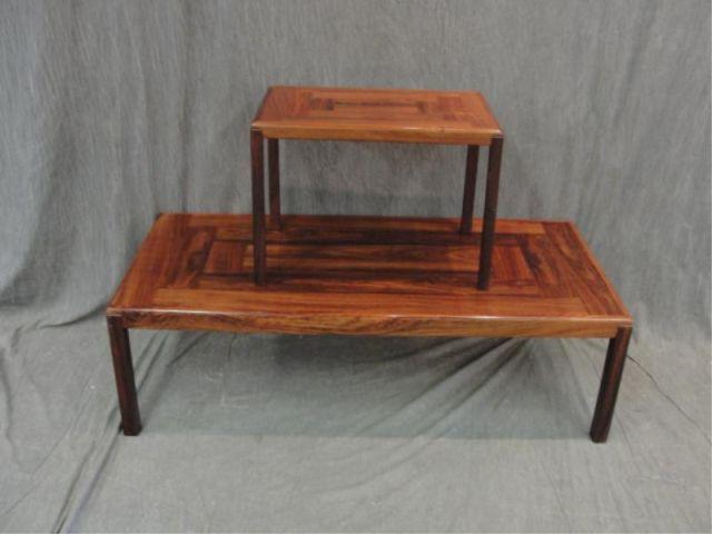 Appraisal: Midcentury Teak Tables Signed VEJLE Denmark side table and coffee