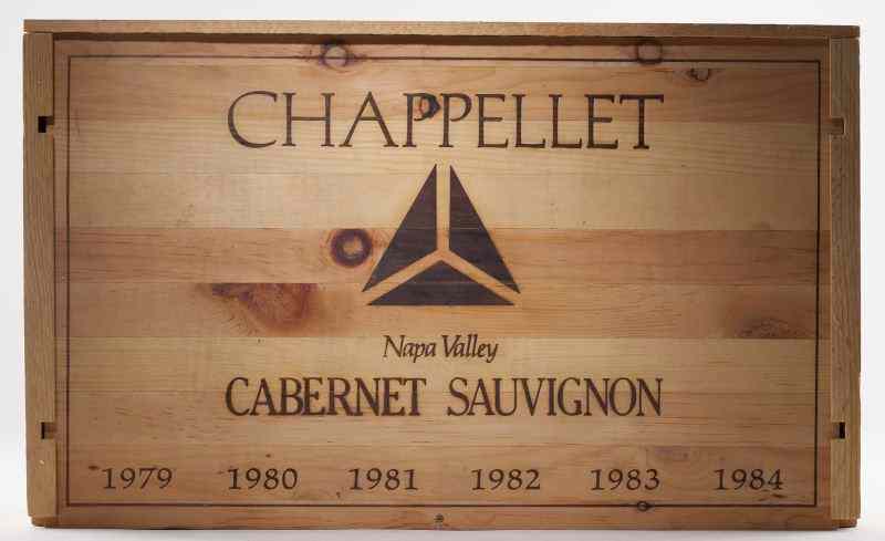 Appraisal: Chappellet total bottles -year vertical Vintage - Napa Cab owc