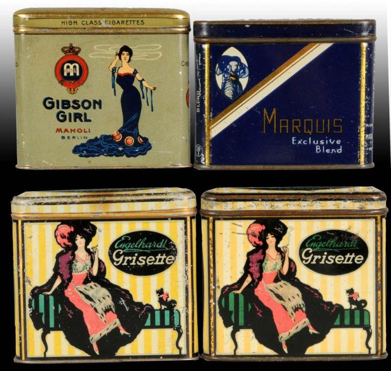 Appraisal: Lot of Cigarette Tins Description Includes two Grisette tins that