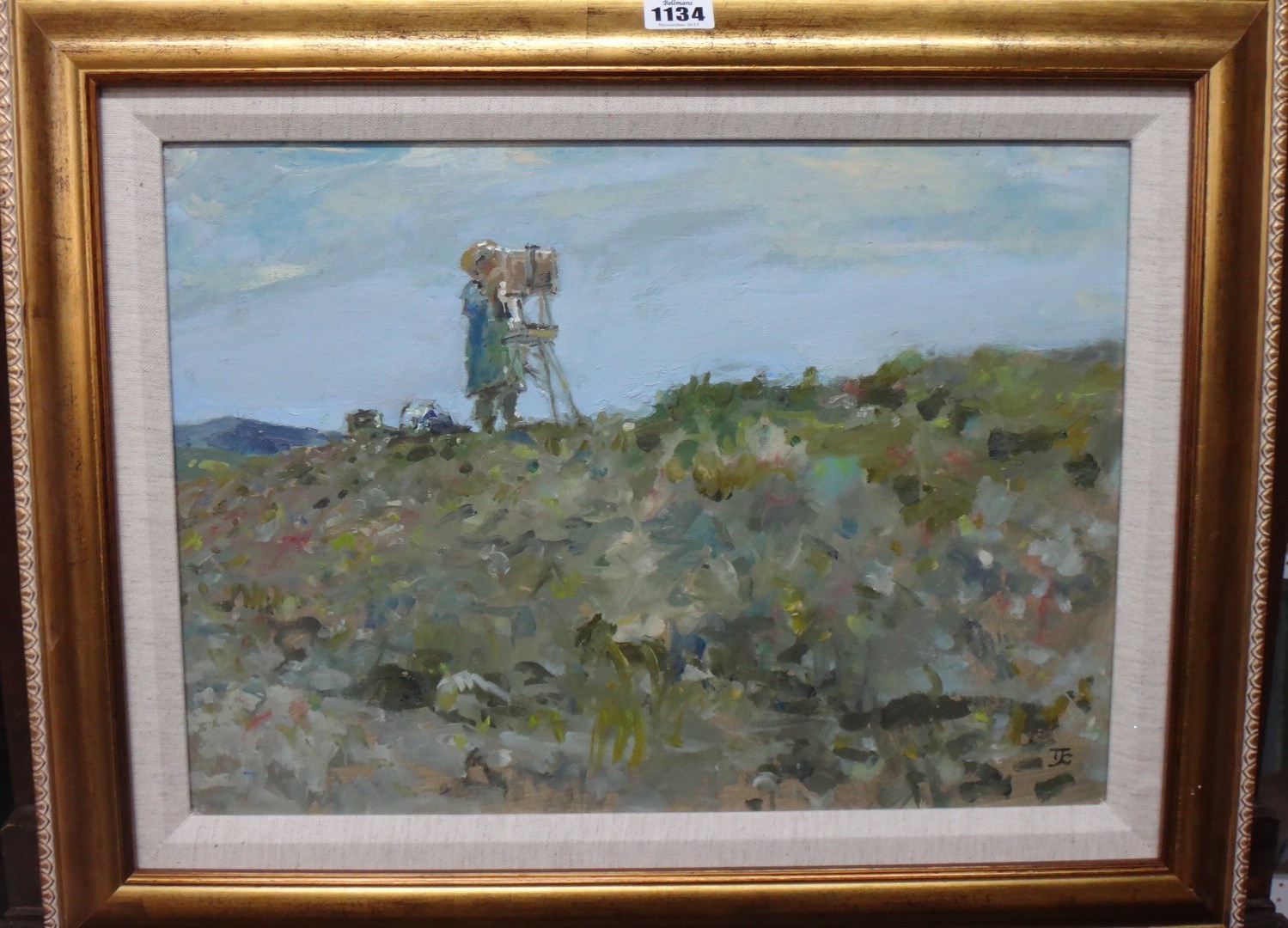 Appraisal: Tom Coates b Cornwall Mullion oil on canvasboard signed with