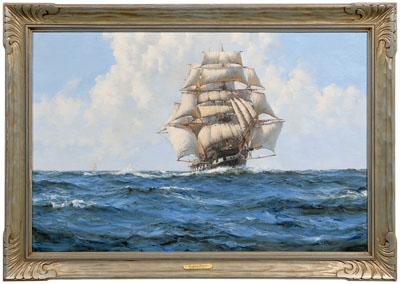 Appraisal: Montague Dawson painting F R S A R S M