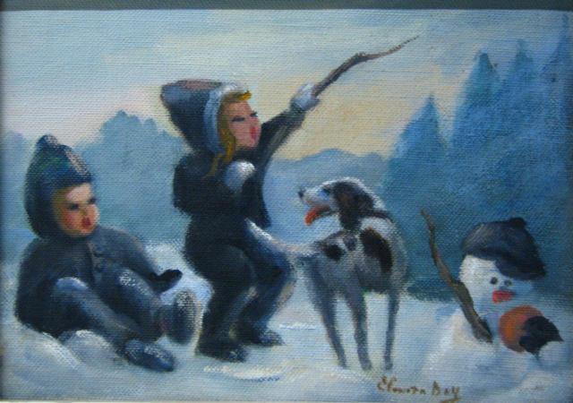 Appraisal: Elnora Day IN x oil on canvas signed lower right