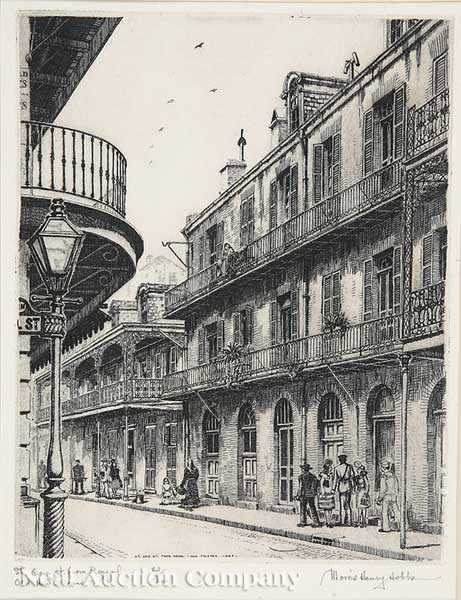 Appraisal: Morris Henry Hobbs American New Orleans - Courtyard of the