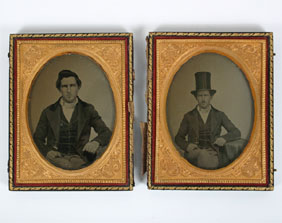 Appraisal: Lot of two Pre Civil War Daguerreotypes one with man