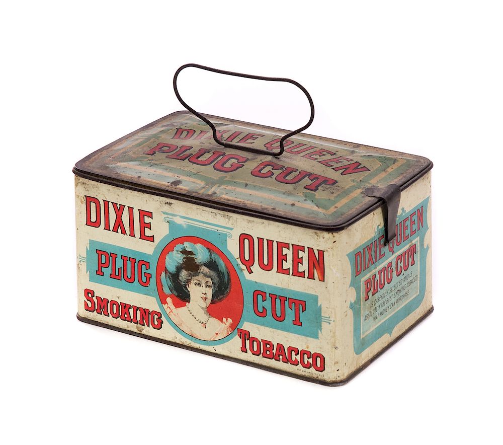 Appraisal: Dixie Queen Tobacco Advertising Tin Measures tall x wide Good