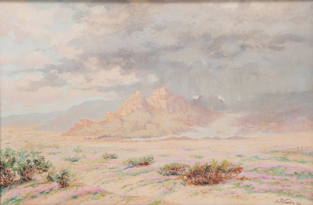 Appraisal: DESERT LANDSCAPE BY FRANK JOSEPH GIRARDIN Indiana California - Oil