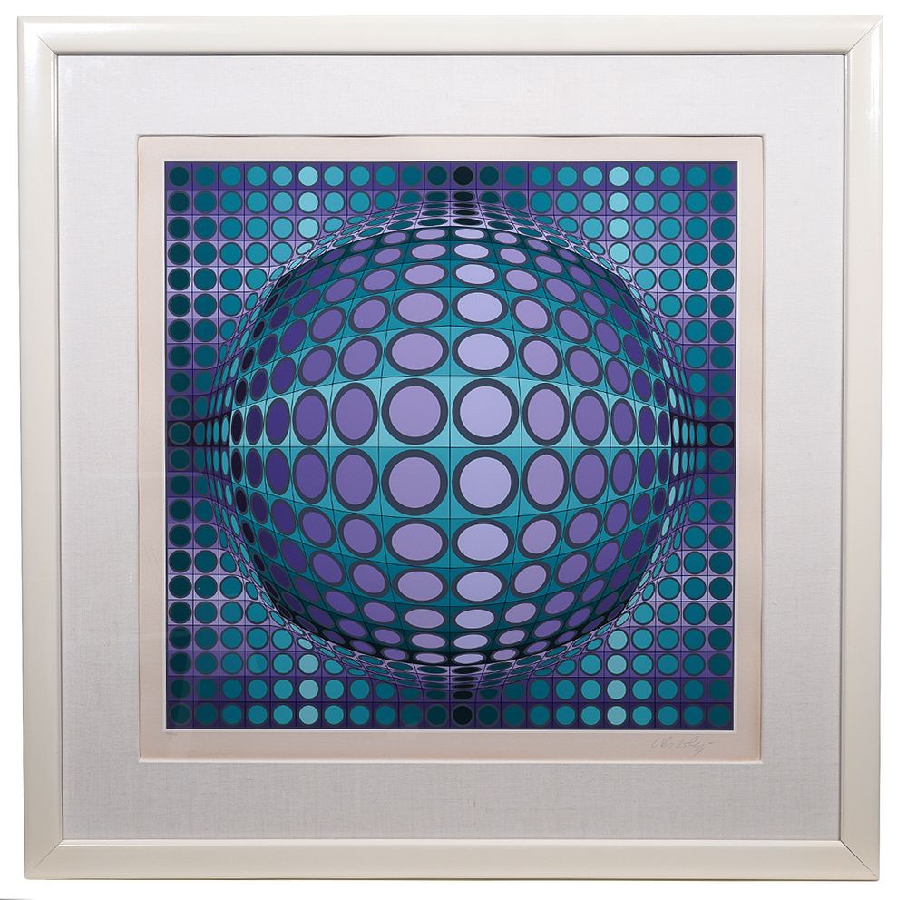 Appraisal: Victor Vasarely Limited Edition Lithograph Victor Vasarely France - Limited