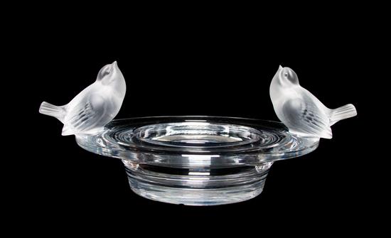 Appraisal: Sale Lot A Lalique Molded and Frosted Glass Center Bowl