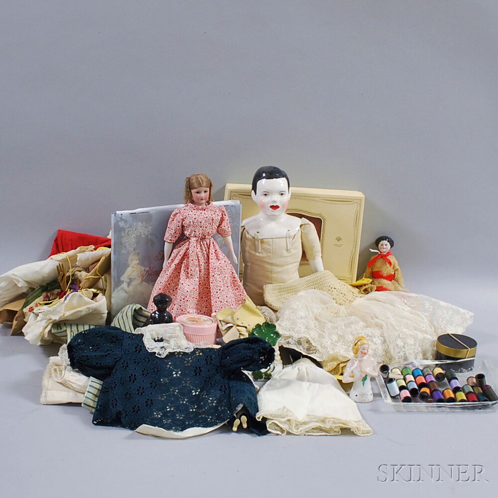 Appraisal: Group of Assorted Dolls Doll Parts and Doll Accessories including