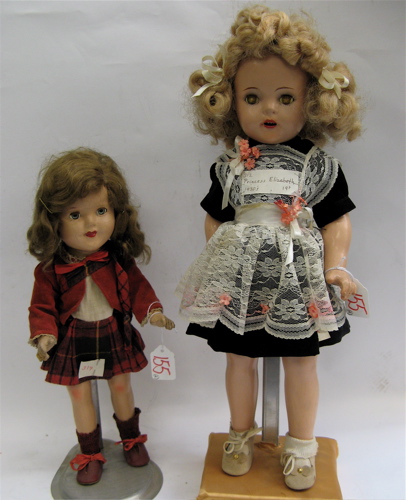 Appraisal: TWO ALL COMPOSITION SOCKET HEAD GIRL DOLLS a Madame Alexander