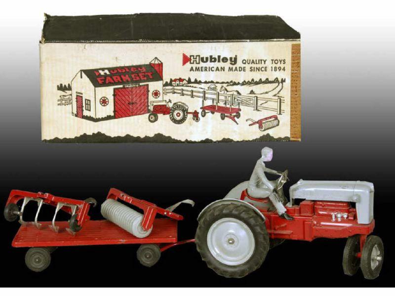 Appraisal: Lot of Hubley Farm Set Toys with Original Boxes Description