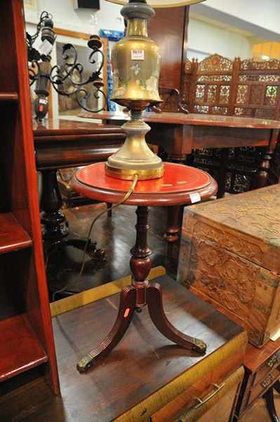 Appraisal: A REGENCY STYLE WINE TABLE AND TWO OTHERS