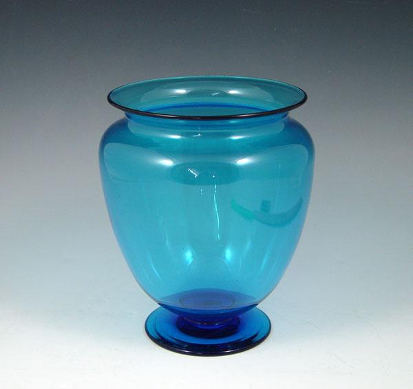 Appraisal: STEUBEN CELESTIAL BLUE VASE Shape unsigned '' h x ''