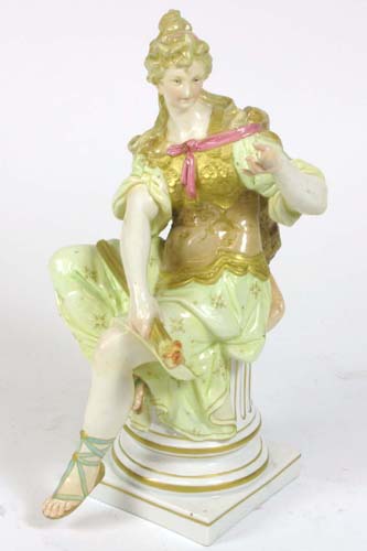 Appraisal: KPM PORCELAIN FIGURE depicting a woman in classical robes with