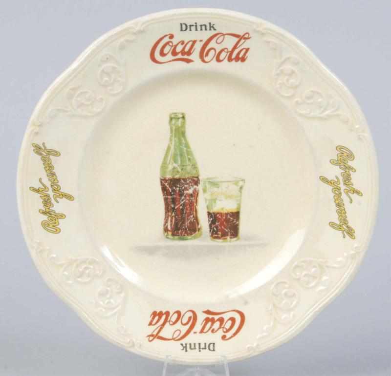 Appraisal: Coca-Cola Sandwich Plate Description s Made by Knowles Some general