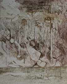 Appraisal: Arthur Boyd - Untitled etching signed 'Arthur Boyd' lower right