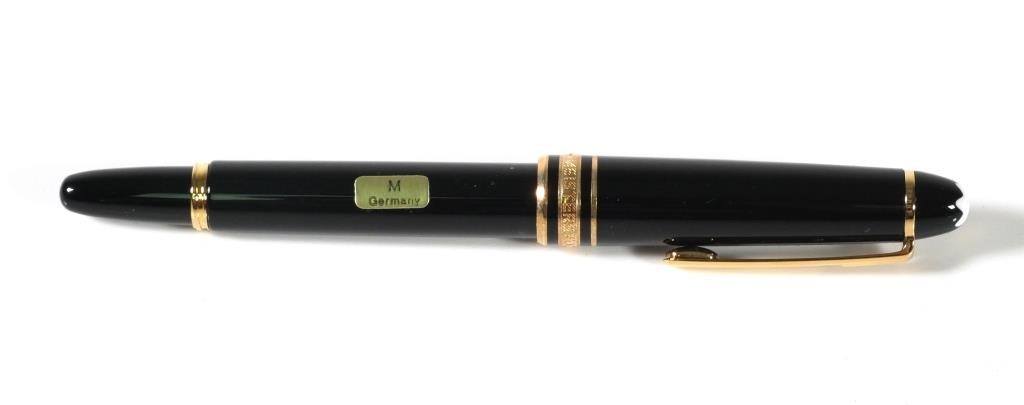 Appraisal: MONTBLANC HOMMAGE MOZART FOUNTAIN PEN Mont Blanc black fountain pen