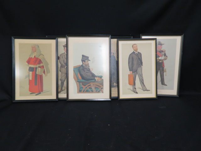 Appraisal: Vanity Fair Prints by Spy circa 's all different framed