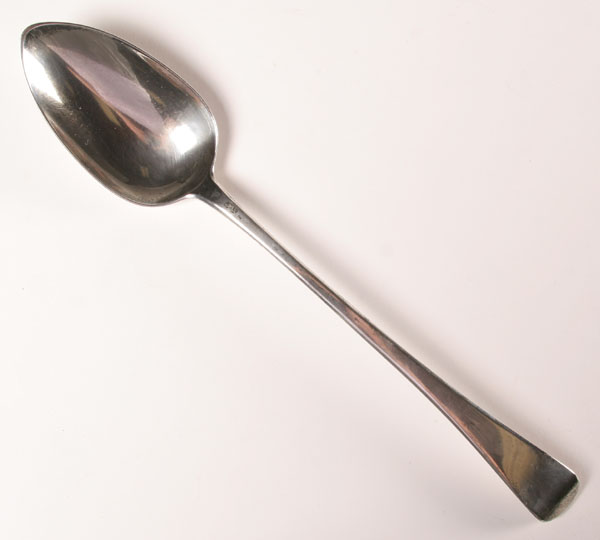 Appraisal: George III sterling silver spoon with hallmarks for Thomas Wilkes