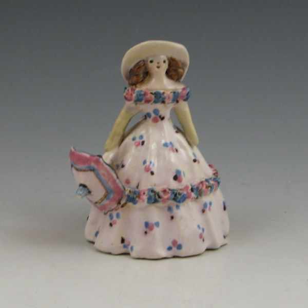 Appraisal: Overbeck Southern Belle figure complete with parasol Marked with incised