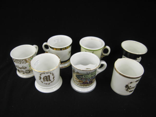 Appraisal: Collection of Porcelain Shaving Mugs